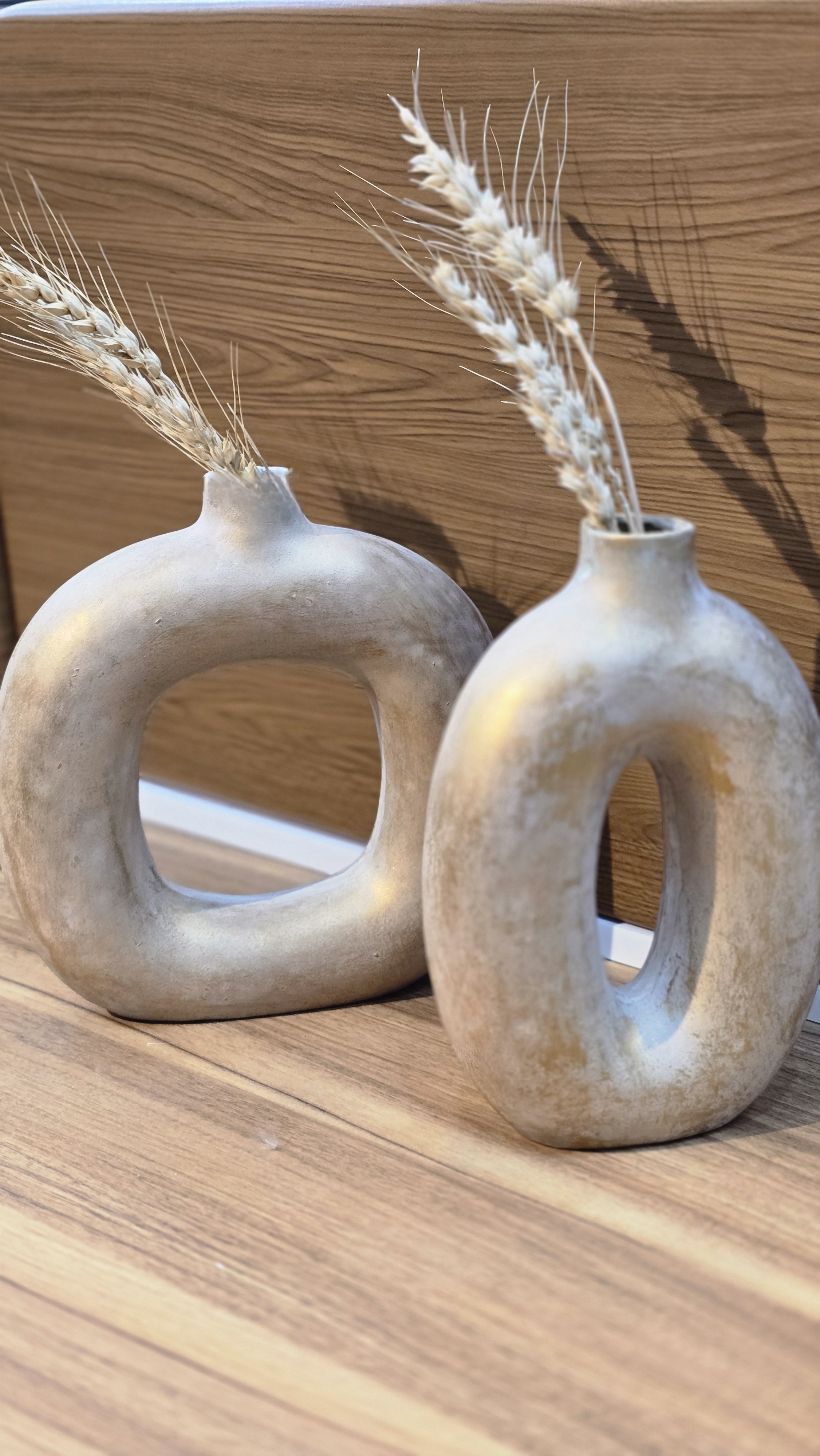 اکسسوری گلدان دوناتی ساده دوتایی